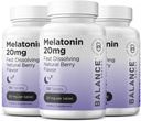 Balancebreens Melatonin 20mg Fast Dissolve Tablets - High Potency, Fast Acting, Natural Sleep Support – Sleep Aids for Adults – Non-Groggy, Drug-Free Formula – 120 Sleeping Pills