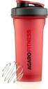 AGARO Magnum Shaker Flaske, 750 Ml, Steel Shaker Ball, Sipper Flaske Ideel til Protein, BPA Gratis, Bladsikker, Rød