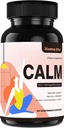 Calm Ashwagandha Supplements, Ashwagandha 4000mg with Rhodiola Rosea, Reishi, Ginseng, Bacopa, L Theanine, Natural Adaptogens Nootropic Stress & Mood Support, 60 Capsules