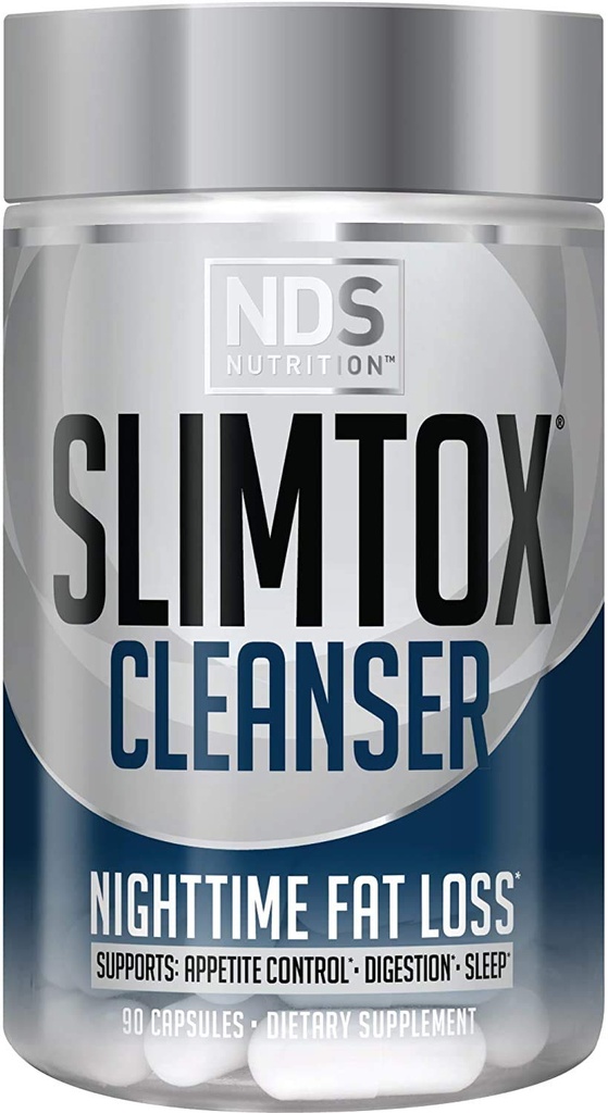NDS Nutrition Maximum Fat Loss Support through Appetite Control, Rastful Sleep, fordøjelsessygdomme - CLA, Kamille, Safflor Oil - Stimulerende gratis kosttilskud - 90 kapsler...