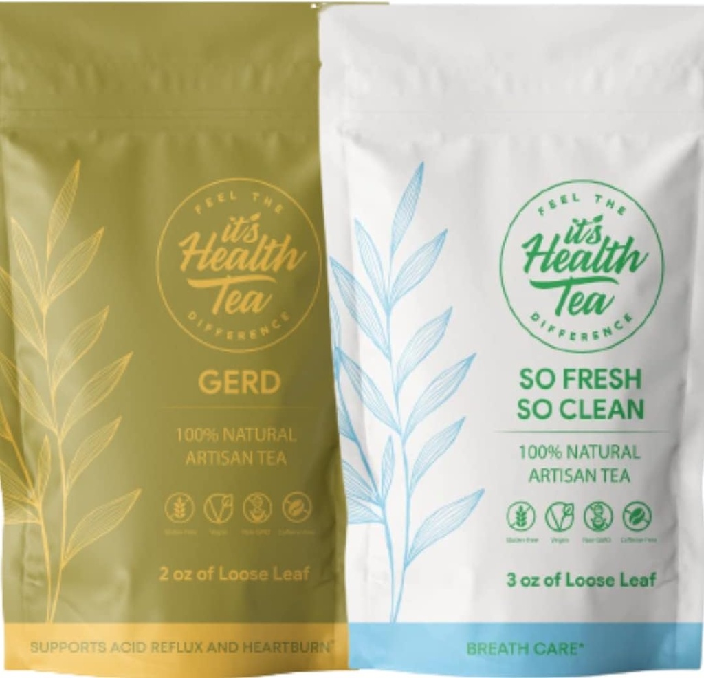 Fordøjelsesmiddel + ånde pleje Bundle: te til GERD / syre Reflux / hjerterytme Støtte med ånde pleje fra indersiden ud