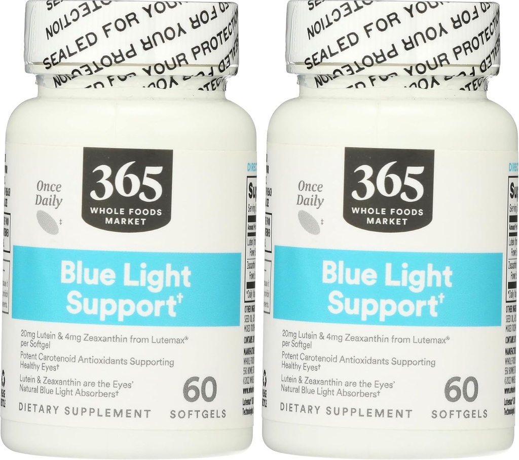 Whole Foods Market, Lutein 20mg Zeaxanthin, 60 Greve (pakke med 2)
