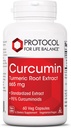 PROTOKOL FOR LIVBALANCE Curcumin Turmerisk Root Extract - 95% Standardiserede Curcuminoider - 665 mg Curcumin - Curcumin Turmerisk supplement - Non-GMO & Kosher - 60 Veg kapsler