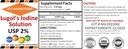 1x16 OZ Organic Lugol 's Jod og Kalium Iodide 2% Opløsning 3000 mcg -Flydende Supplement Drops til Thyroid Støtte til kvinder & mænd, Metabolisme Sundhed, Detox Boost -16 Fl Oz / Skibe i dag!