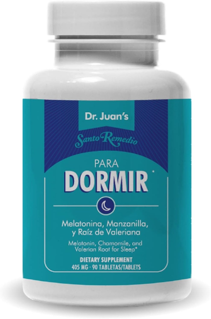 Santo Remedio Sleep Formel, Sund Sleep Support, Melatonin, Kamille, og Valerian Root, 90 Kapsler, 380 mg per servering, Ingen kunstige farver, Ingen kunstige flavors, ikke-GMO, Gluten Free