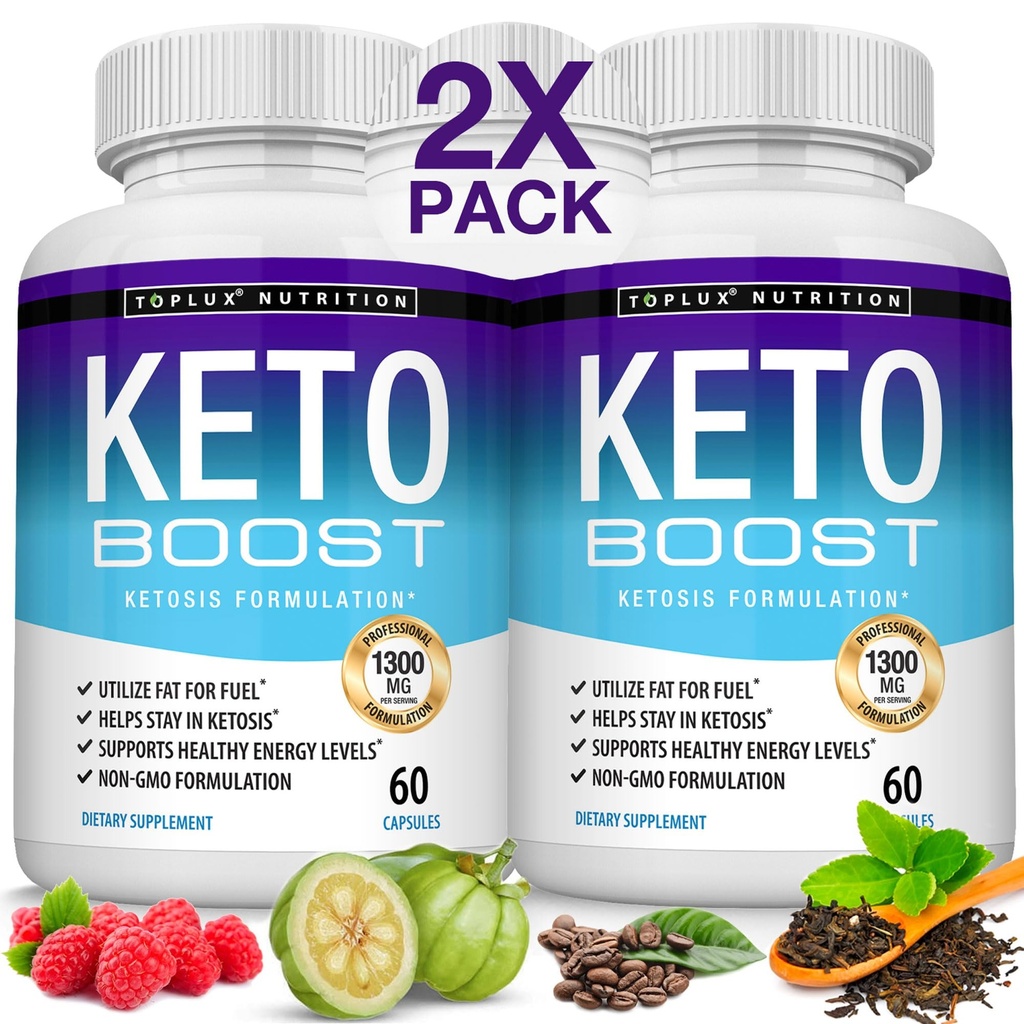 Keto Boost Diet Pills Ketosis Supplement - Natural eksogen Keto Formel Support Energy & Focus, Avancerede Ketoner til Ketogent Diet, for Mænd Kvinder
