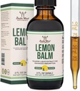 Dobbelt Wood Kosttilskud Økologisk Lemon Balm Tinktur - for fordøjelse og afslapning 590mg - 2FL OZ, 120 Servere (Bedre Absorberet end kapsler, Great for Lemon Balm Tea)