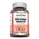 Amazing Omega Wild Alaskan Salmon Oil Supplements 124; 2000 Mg per Serving