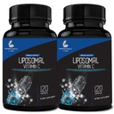 Forskning Labs Liposomal Vitamin C tillæg w / Enhanced Absorption LipoQuil- C ™ - C124; 2 Fer 1 ad 240 Capsules Total immunsupport Collagen Booster C124; High Dosis Fat Opløselig Vita C 1000mg Buffered
