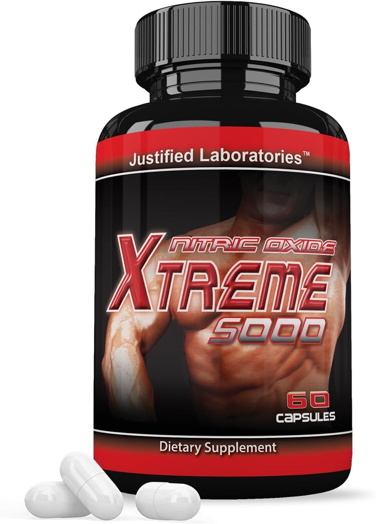 Nitrooxid Xtreme 5000 Avancerede mænds heat formel 60 kapsler