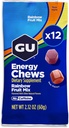 GU Energy Chews, Rainbow Mix Energy Gummies med Electrolytes, Dairy- Free, On- The- Go Energy for enhver træning, 12 poser (24 Servere i alt)