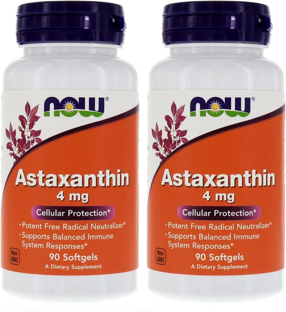 Astaxanthin 4mg 90 Softgel (cellebeskyttelse) (pakning med 2)