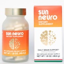 Sun Chlorella Sun Neuro Nootrop Brain Supplement - Daglig hukommelse koncentration & fokus supplement til kvinder & mænd - Natural Plasmalogen Boost fra havet Ananas - 180 kapsler
