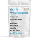 Drikke sundt Vanilla Collagen Protein Powder • 124; for sensitive stomachs • 124; Gut Friendly • 124; Additive & Dairy Free • 124; Ingen kunstige sødestoffer • 124; Ingen Bloating, Farts eller Gas • 124; Ingen Forstoppelse eller Diarré
