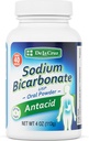 De La Cruz Pure Natrium Bicarbonat - USP Grade Bicarbonat af Soda - 100% Pure Bagning Soda - Aluminium fri Antacida Pulver til Heartburn & fordøjelsesbesvær - Pakket i USA, 4 OZ.
