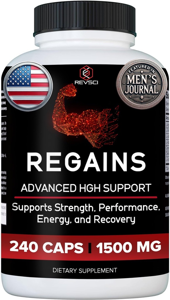 HGH Kosttilskud til mænd og kvinder - registrerer naturlige anabolske muskelvækst Building & Human Growth Hormone for mænd, Muscle Builder for mænd, Muscle Recovery Post Workout Supplement, 240 Protein piller