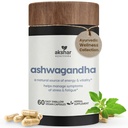 AKSHAR Ayurveda - Ashwagandha Kapsler med Ashwagandha Root Extract og pulver - Adaptogen Herbal Support - Vegan Cruelty- Gratis Ashwagandha Kosttilskud (60 Greve)