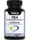 Palmitoylethanolamid 630 mg + Luteolin Standardized 98% - Mikroniseret Pea 99% Meget renset og biotilgængelig - Lavet i USA - Supplement for mænd og kvinder - 120 Veggie kapsler