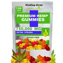 Hamp Gummies 750,000mg Premium Organic Sugar- Free Natural Health Support High Potency Rich in Vitaminer B E C D Omega 3 6 9 Super Gummy Bears