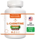 L Carnitin Supplement 1000 mg per servering, 120 Vegetariske kapsler og ren form, 60 Servering