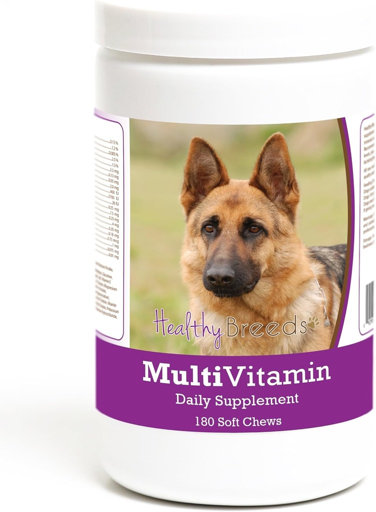 Sunde racer Tysk Shepherd Multivitamin Soft Chew for Dogs 180 Greve