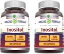 Amazing Formulas Inositol Supplement øb 124; 500 Mg Per Serving Budding 124; 100 Kapsler Budding124; Non- GMO Budding124; Gluten Free