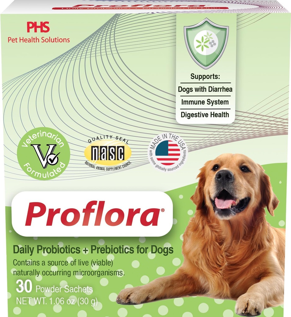 Probiotika til Dogs- Complete Gut Health & Immunsupport. Let at bruge fordøjelsesmiddel Multi- Strain Probiotika. Nemmere kost Forandringer, sundere hud & Coat & hjælper behandler Diarré. 30 pakker.