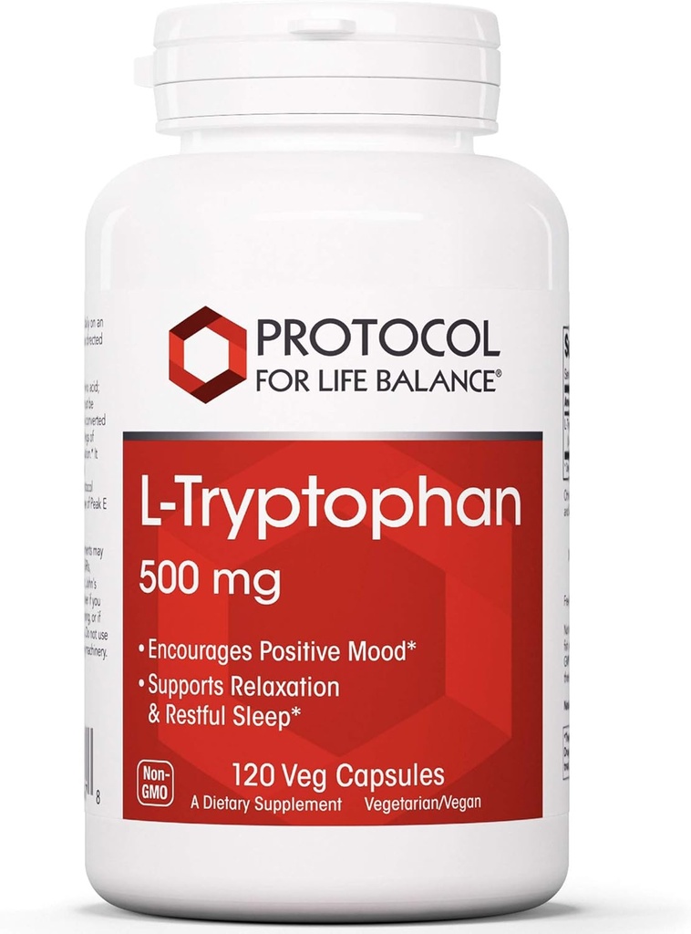 Protokol for livsbalance - L- Tryptophan 500 mg - 120 Veg kapsler
