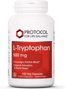 Protokol for livsbalance - L- Tryptophan 500 mg - 120 Veg kapsler