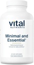 Vital Nutrients Minimal and Essential Multivitamin Medical 124; Vegetarian One per day Multi Vitamin, Mineral, & Antioxidant Supplement * Medical 124; Iron- Free Medical 124; Gluten, Dairy, Soy Free Medical 124; Non- GMO Medical 124; 180 Kapsler