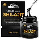 Pure Shilajit Resin med Fulvic Acid - Himalayan Shilajit til mænd og kvinder med 85 + Trace miner - Understøtter Metabolisme - ben sundhed og immunsystem - 500mg - 60 Servering - 30g Jar