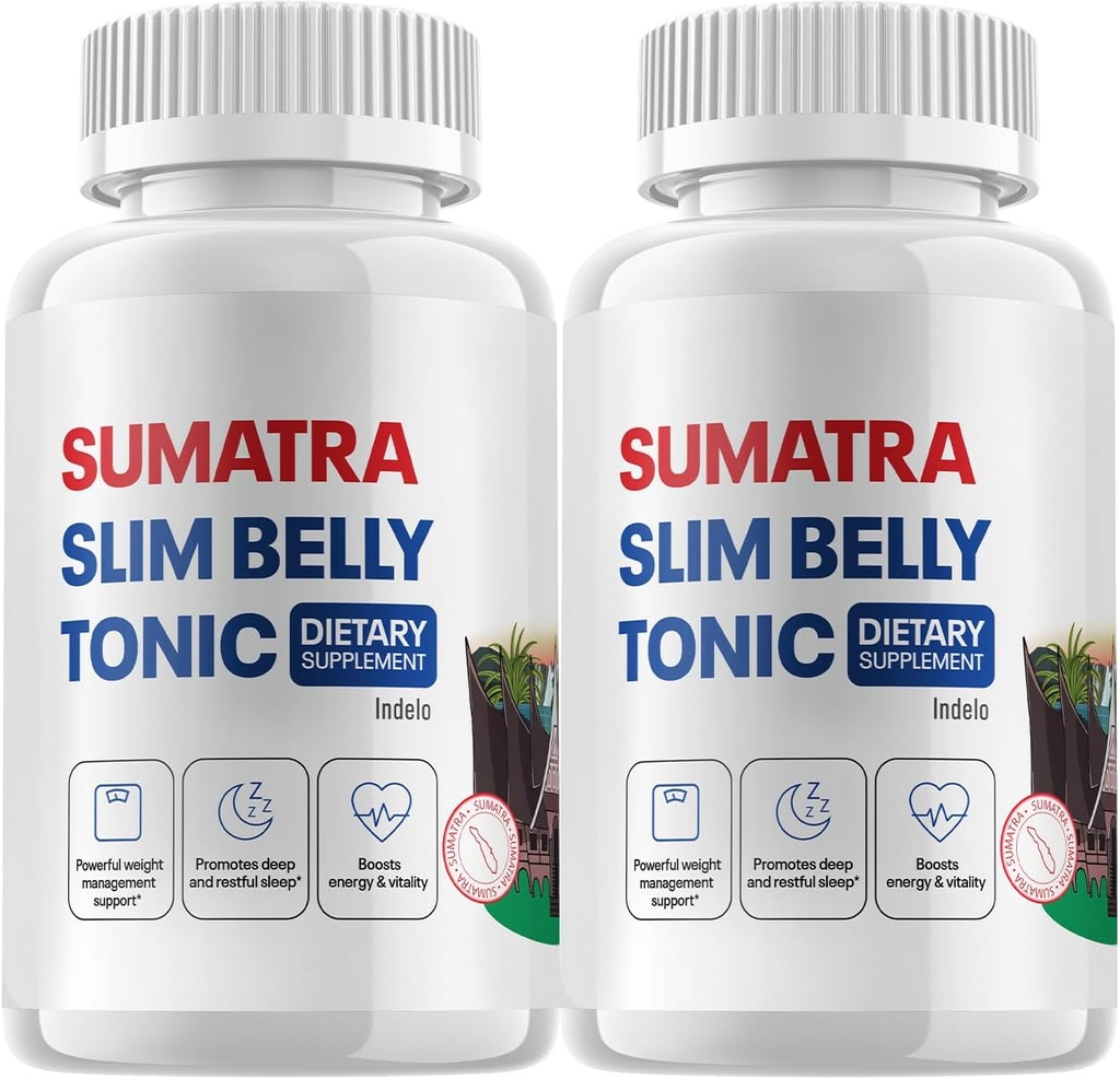 (2 Pack) Sumatra Slim Belly Tonic - Slim Belly Kosttilskud, Sumatra Slim Belly All- Natural Pills, Sumatra SlimBelly Anmeldelser (120 kapsler)