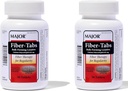 MAJOR Fiber- Tabs 625 Mg Tablets - Fiberterapi for regelmæssighed - Lejlighedsvis Forstoppelse Relief for voksne - 90 Count (2 Pack)