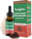 Fungies Lion 's Mane Mushroom Liquid Drops, Chokolade - Tinktur med Lions Mane Extract understøtter hjerne tåge, fokus, hukommelse og sund mad - Mushroom Kompleks for voksne - 30 Serveringer