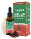 Fungies Lion 's Mane Mushroom Liquid Drops, Chokolade - Tinktur med Lions Mane Extract understøtter hjerne tåge, fokus, hukommelse og sund mad - Mushroom Kompleks for voksne - 30 Serveringer