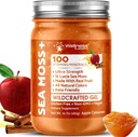 Irish Sea Moss Gel Raw - Fremstillede Superfood Seamoss Gel - Apple Kanel Flavor, Vitamin og Mineral- Rich fra Pristine Caribbean Waters, Immun og fordøjelsessygdomme support - 10 oz