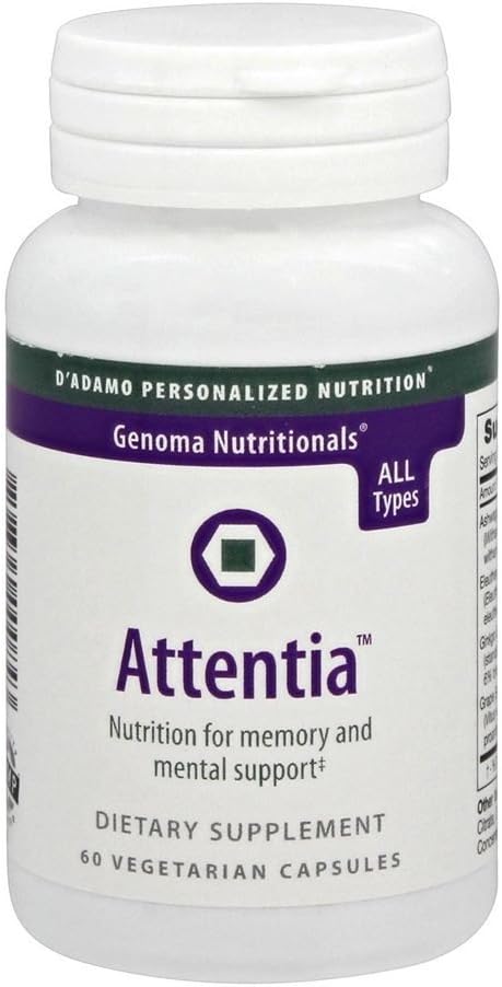 D 'Adamo Personaliseret Nutrition Attentia, 60 Count