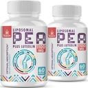 Liposomal Palmitoylethanolamid 1000 mg + Luteolin 100 mg, Mikronized Pea 99% Renset - Forbedret absorption og biotilgængelighed, 120 Softgels