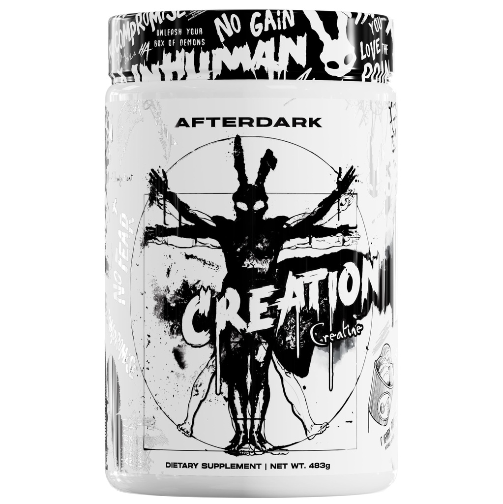 AfterDark Supplements Creatine Monohydrat Powder, 10000mg Creatine Matrix Blend, Promodes Power, Endurance & Muscle Growth, GMP Certified, USA Made, 21 Servere, Sne Cone
