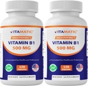 Vitamin B1 (thiamin) 500 mg - 2 pakninger (120 kapsler i alt)
