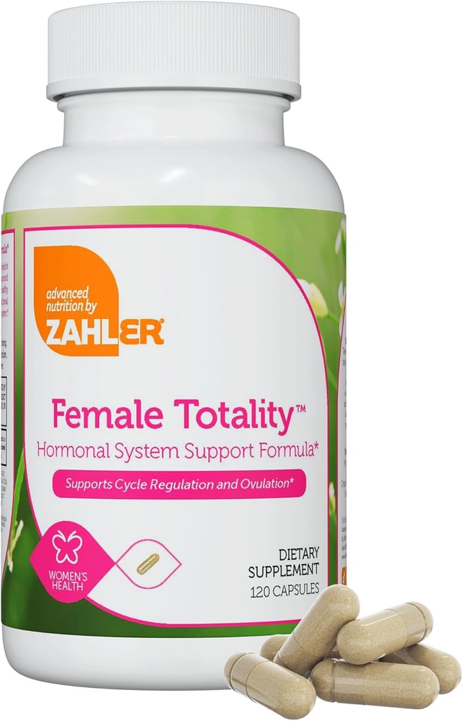 Zahler Kvindelig Totalitet - Multivitamin Hormone Support for Women Supplement med D- Chiro, Inositol, Dong Quai, Shatavari, Chaste Tree, Holy Basil, DIM, Jern - Hormone Balance for Women (120 kapsler)