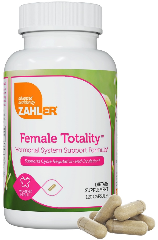 Zahler Kvindelig Totalitet - Multivitamin Hormone Support for Women Supplement med D- Chiro, Inositol, Dong Quai, Shatavari, Chaste Tree, Holy Basil, DIM, Jern - Hormone Balance for Women (120 kapsler)