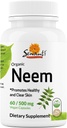 Sewanti Neem kapsler - høj potens ekstrakt Kapsel, urtetilskud for hud sundhed & immunforsvar - fordøjelig balance kapsler 500mg