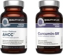 Livskvalitet Kinoko Platinum AHCC Mushroom Extract og mikroaktiv Curcumin SR - Immunbundle