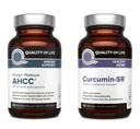 Livskvalitet Kinoko Platinum AHCC Mushroom Extract og mikroaktiv Curcumin SR - Immunbundle