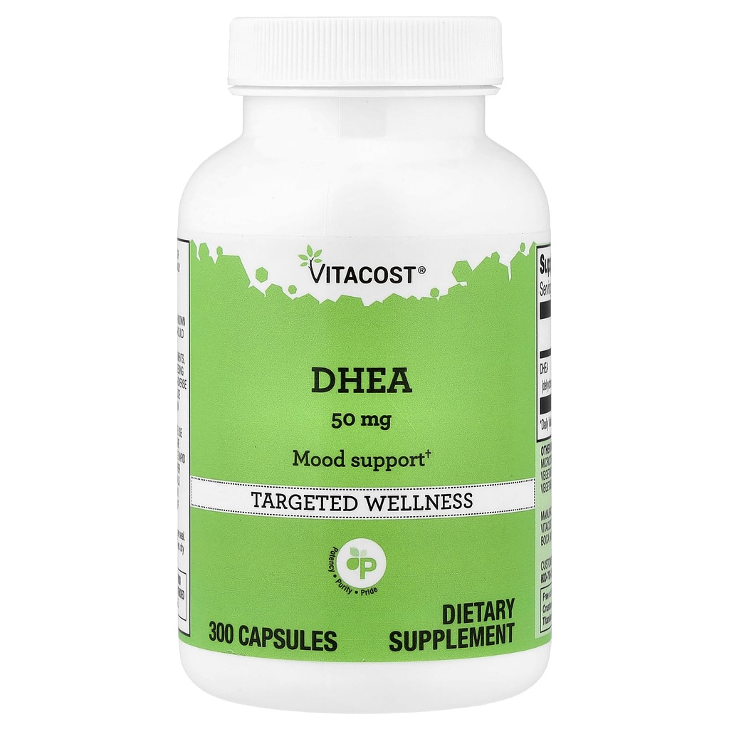 Vitacost DHEA tid frigivet -- 50 mg - 300 kapsler