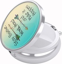 Nipichsha Pill Box, Lille Pill sag for purse & Pocket, Cute Travel Medicine Organizer, Portable Medicine Container Holder til at holde vitaminer, Medicin, Fish Oil & Supplement, Citat