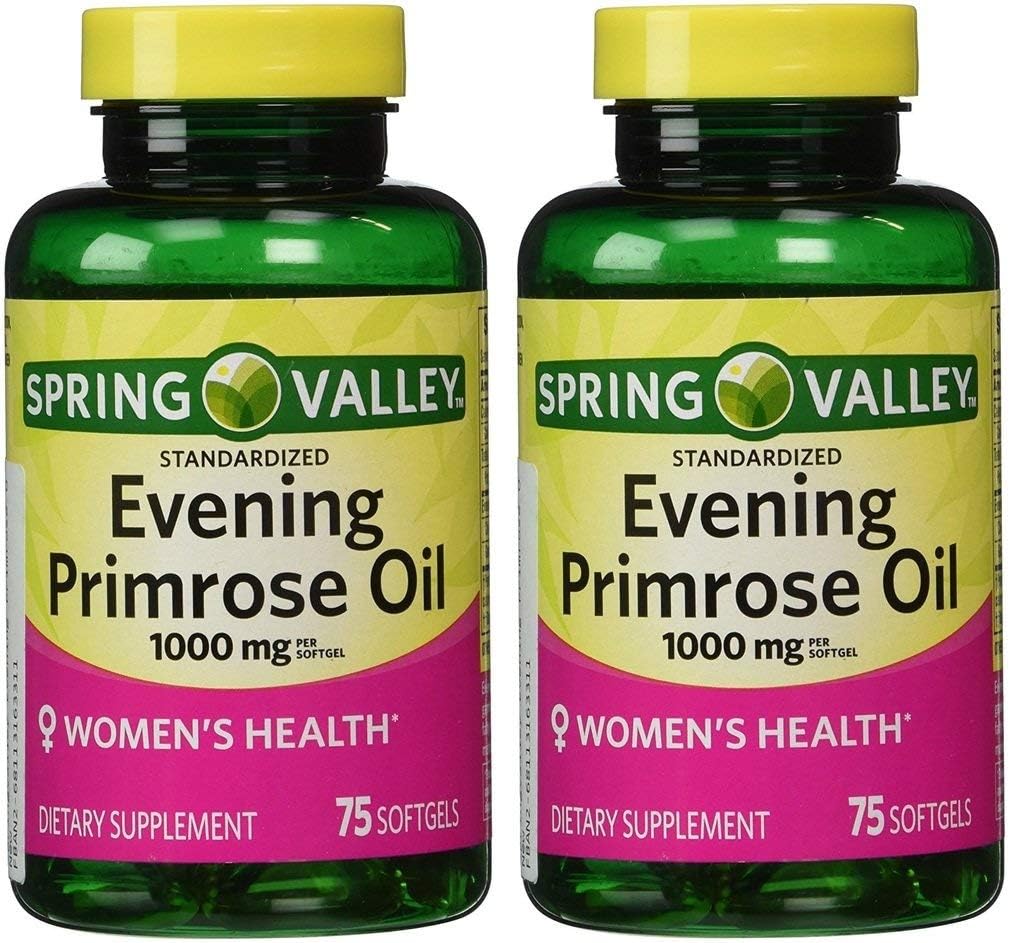Spring Valley - Aften Primrose Oil 1000 mg, Twin Pack 150 Total Softgels