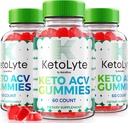 NutraRize (pakke af 3 KetoLyte Keto ACV Gummies, Advanced Formel, Keto Apple Cider Vinagar 1000MG tillæg, Alle naturlige Keto ACV Vitamin, Official Keto Lyte Anmeldelser (180 Gummies)