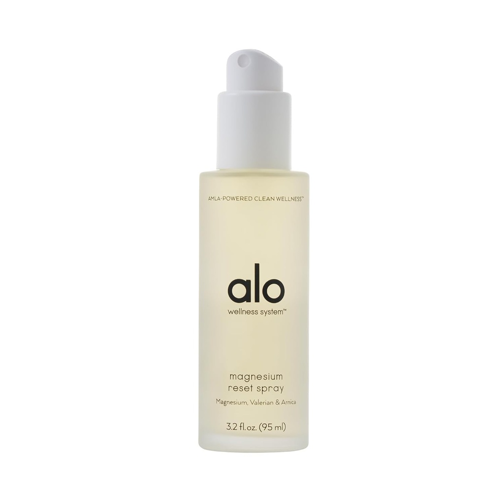 Alo Magnesium Reset Body Spray | For Sleep & Natural Stress Relief – Calming Blend with Magnesium, Valerian Root, Arnica & Essential Oils | Made in USA - 3.2 oz